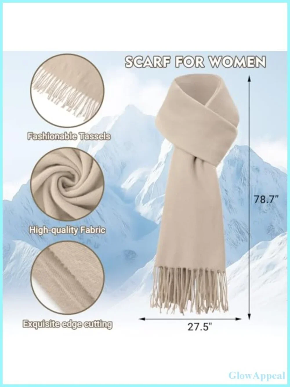 Knit Winter Hat Scarf Gloves Set Women Touchscreen Fleece Lined